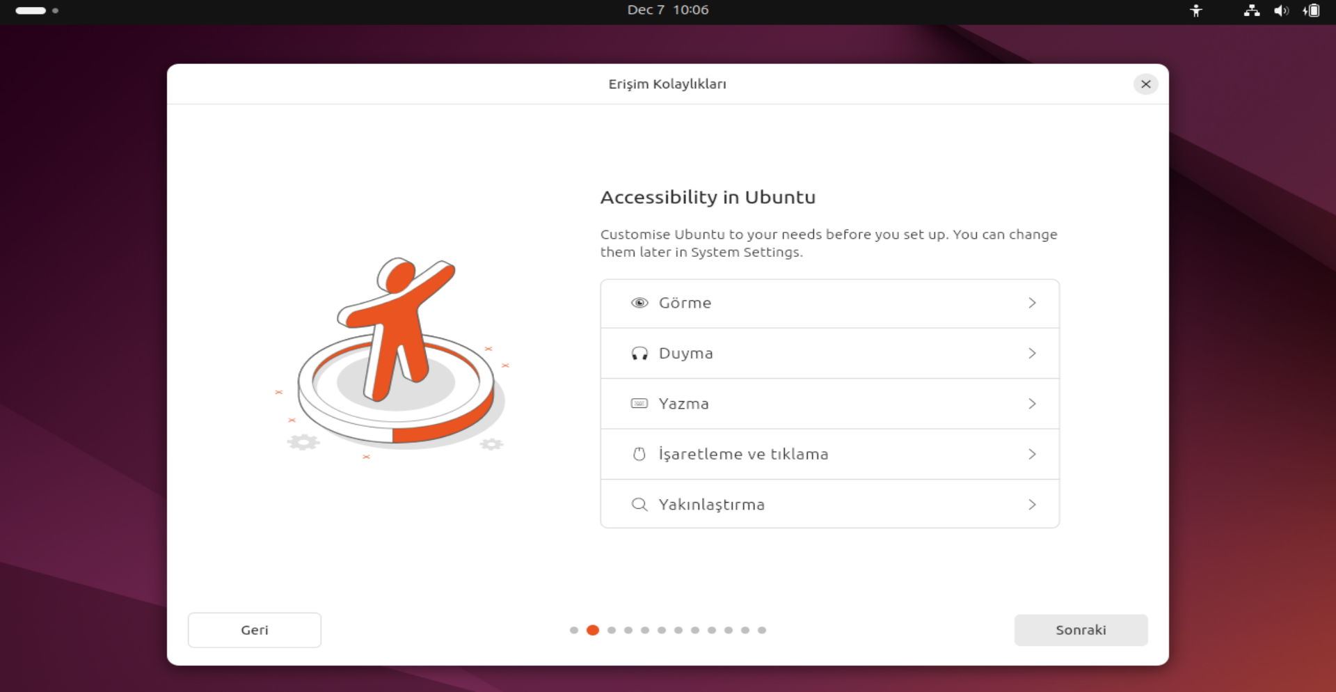 Erişilebilirlik Ayarları